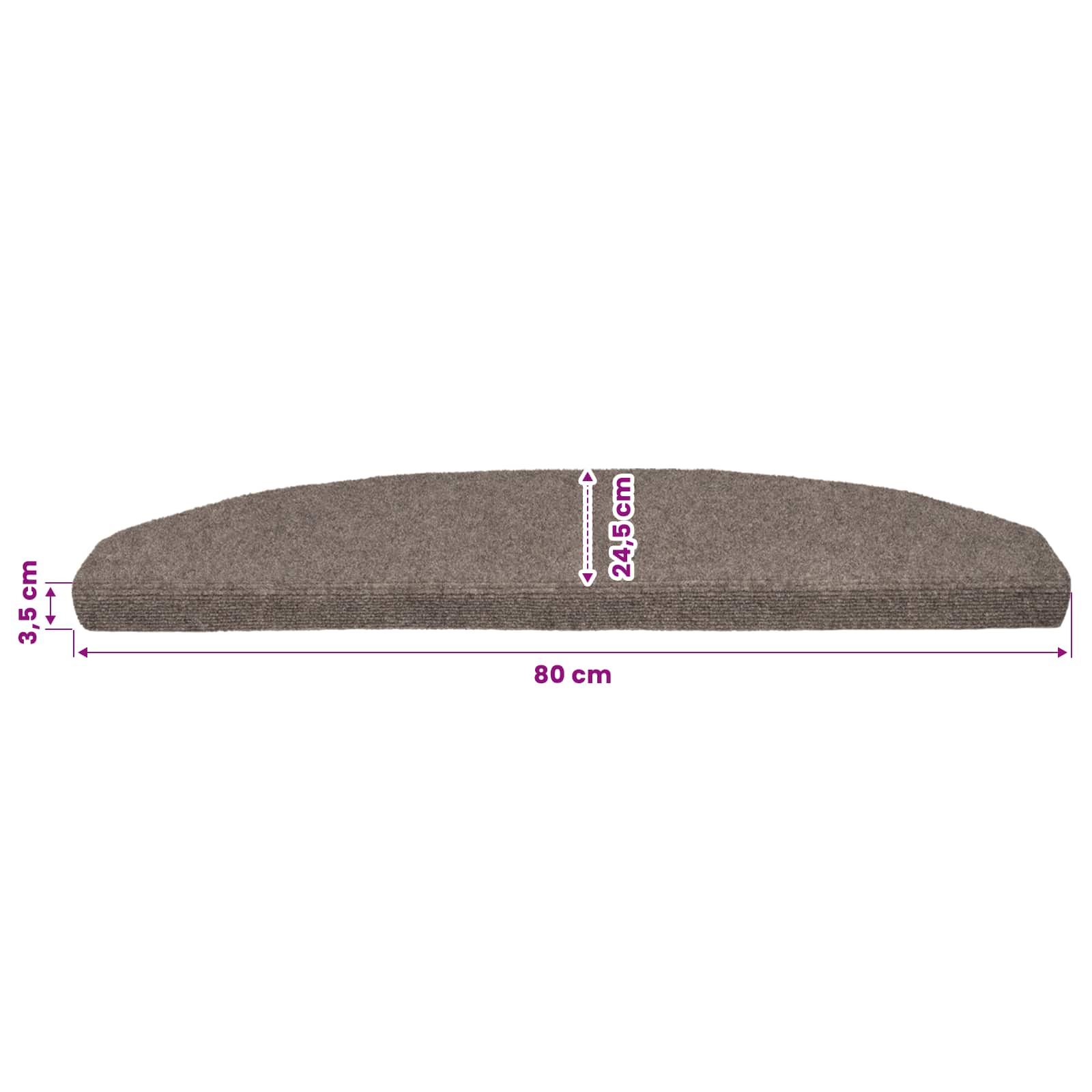Zelfklevende Trapmatten 15 pcs Mokka 80 x 24,5 x 3,5 cm image 9