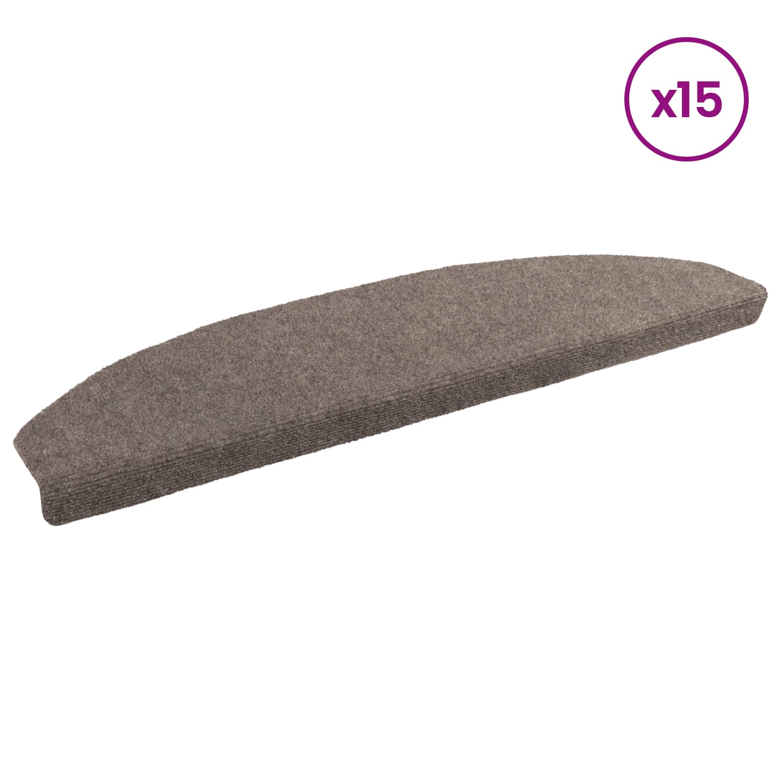 Zelfklevende Trapmatten 15 pcs Mokka 80 x 24,5 x 3,5 cm image 3