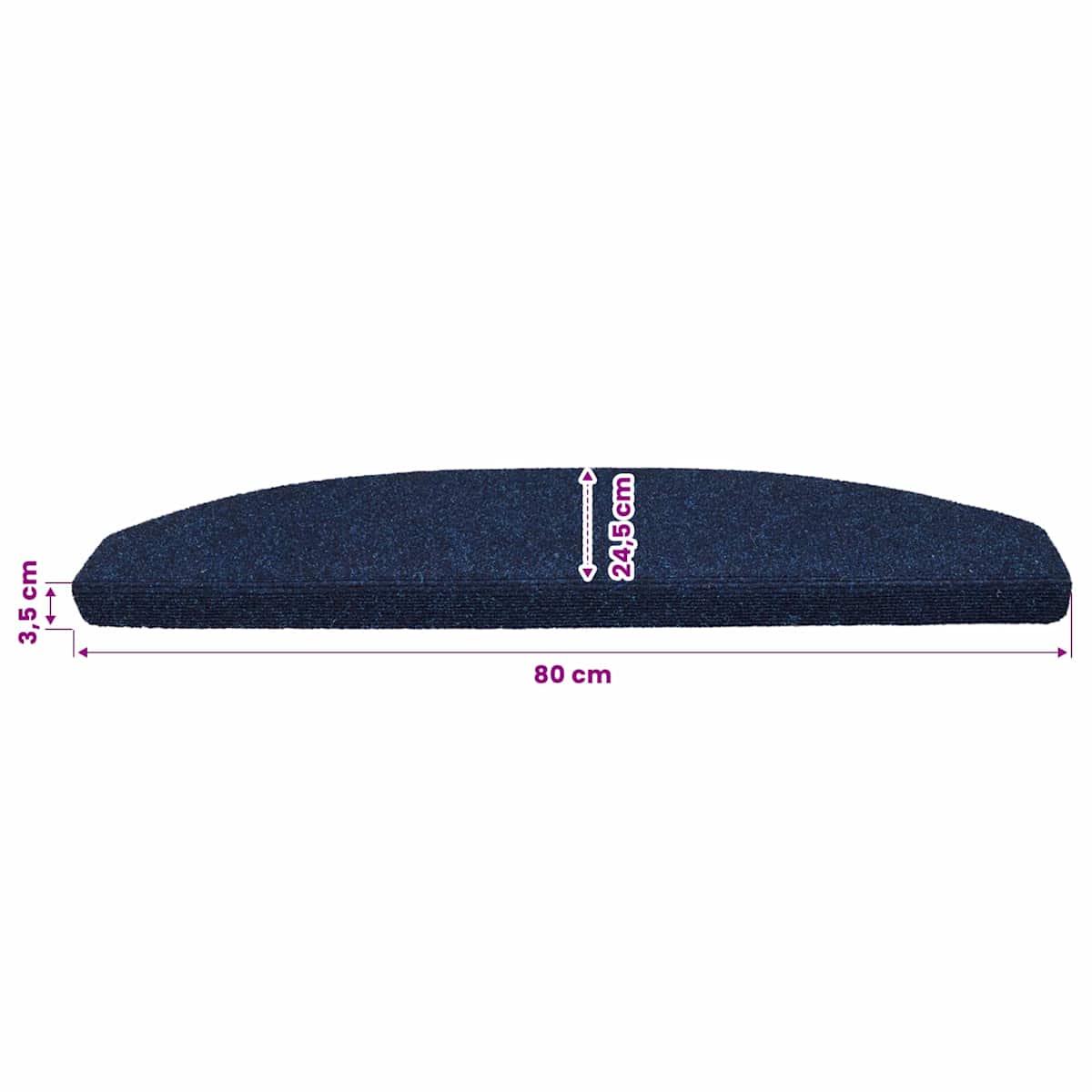Selvklæbende Trappemåtter 15 stk. 80 x 24,5 x 3,5 cm - Billede 9
