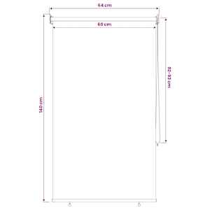 Rolety UV ochrana Krémová 60 x 140 cm Polyester - obrázek 12