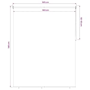 Rolety UV ochrana Krémová 160 x 140 cm Polyester - obrázek 12