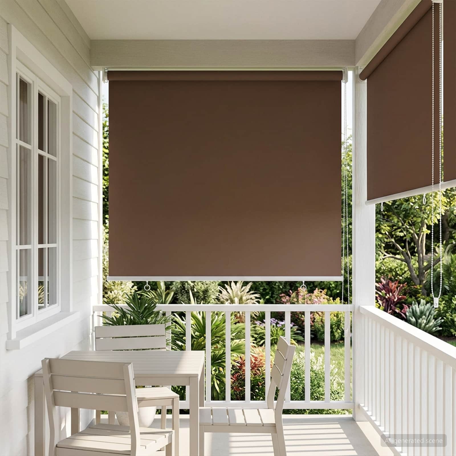 Rolgordijn UV-bescherming Taupe 100 x 140 cm Polyester image 1