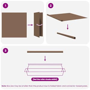 Rolety UV ochrana Taupe 140 x 140 cm Polyester - obrázek 15