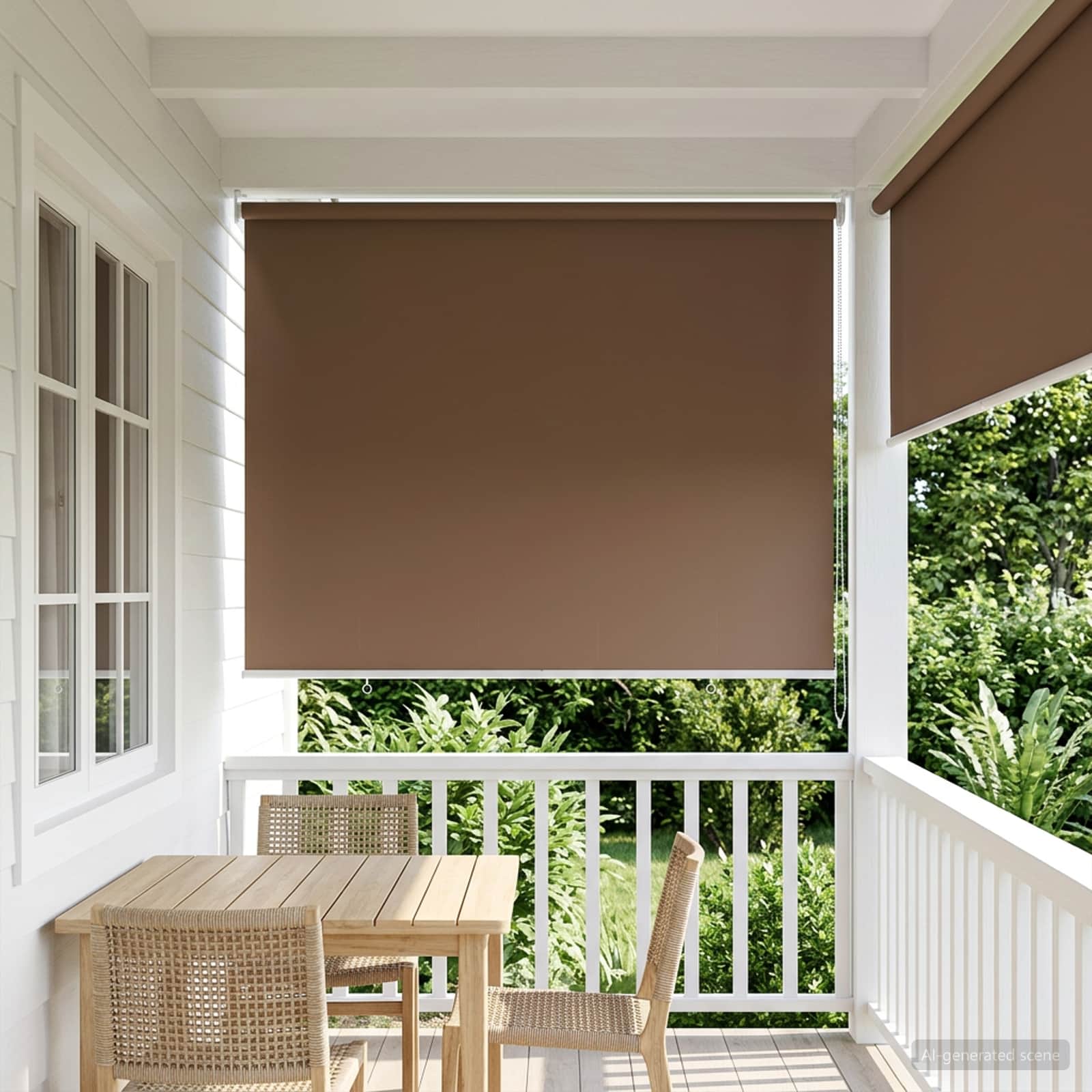 Rolgordijn UV-bescherming Taupe 100 x 230 cm Polyester image 1
