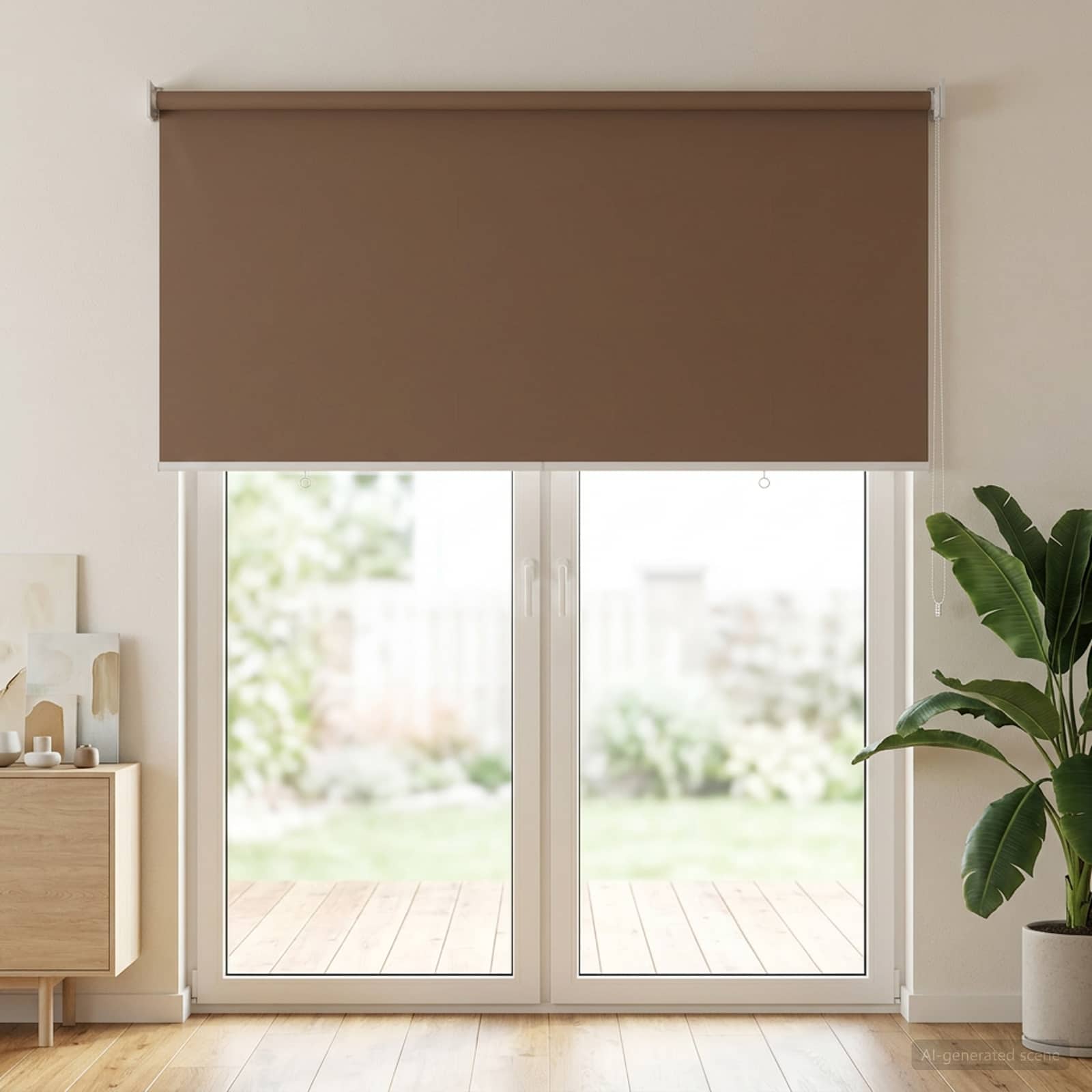 Rolgordijn UV-bescherming Taupe 100 x 230 cm Polyester image 3