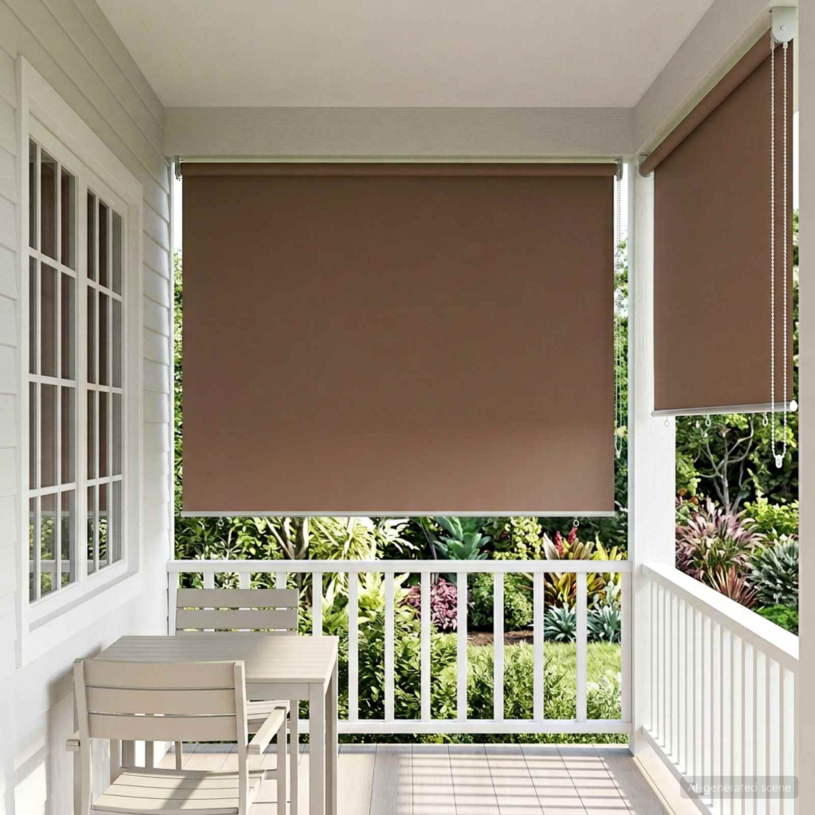 Rolgordijn UV-bescherming Taupe 160 x 230 cm Polyester image 1