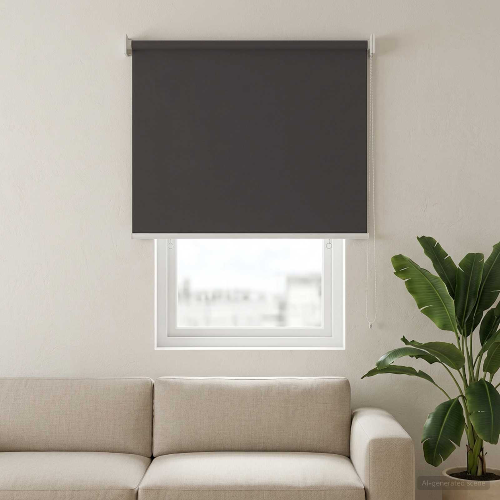 vidaXL Buitenrolgordijn UV-bescherming Antraciet 80 x 140 cm (B x H), foto 2