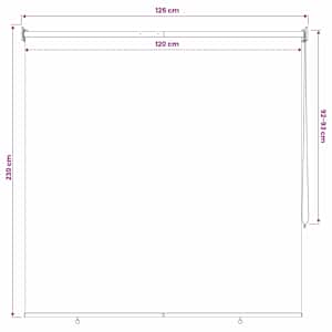 Rolety UV ochrana Antracitová 120 x 230 cm Polyester - obrázek 12