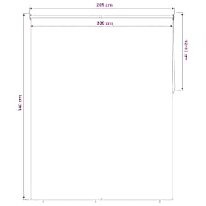 Rolety UV ochrana Černá 200 x 140 cm Polyester - obrázek 12