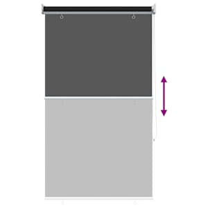 Rolety UV ochrana Černá 80 x 230 cm Polyester - obrázek 8