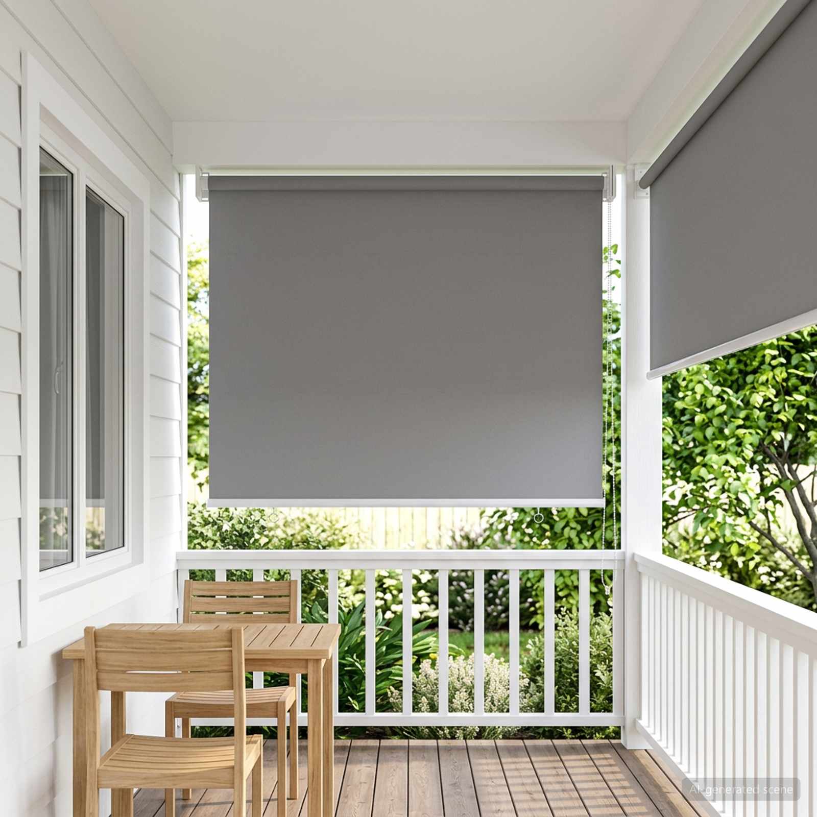 Rolgordijn UV-bescherming Lichtgrijs 60 x 140 cm Polyester image 1