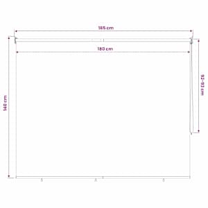 Rolety UV ochrana Světle šedá 180 x 140 cm Polyester - obrázek 12