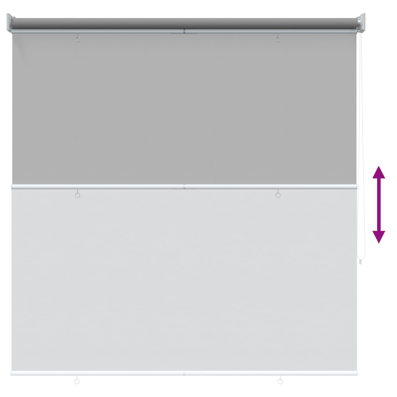 Rolgordijn UV-bescherming Lichtgrijs 120 x 230 cm Polyester image 8
