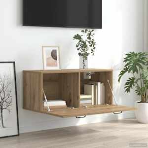 Nástěnná skříňka Nástěnná montáž Dub artisan 80 x 36,5 x 35 cm - obrázek 4