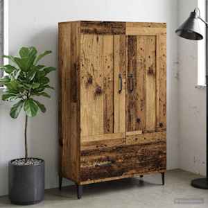 Vysoký bufet Staré dřevo 70 x 31 x 115 cm Kompozitní dřevo - obrázek 1