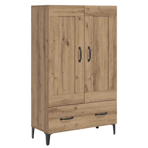vidaXL K&otilde;rgushein Artisan tamm 70 x 31 x 115 cm Tehispuit