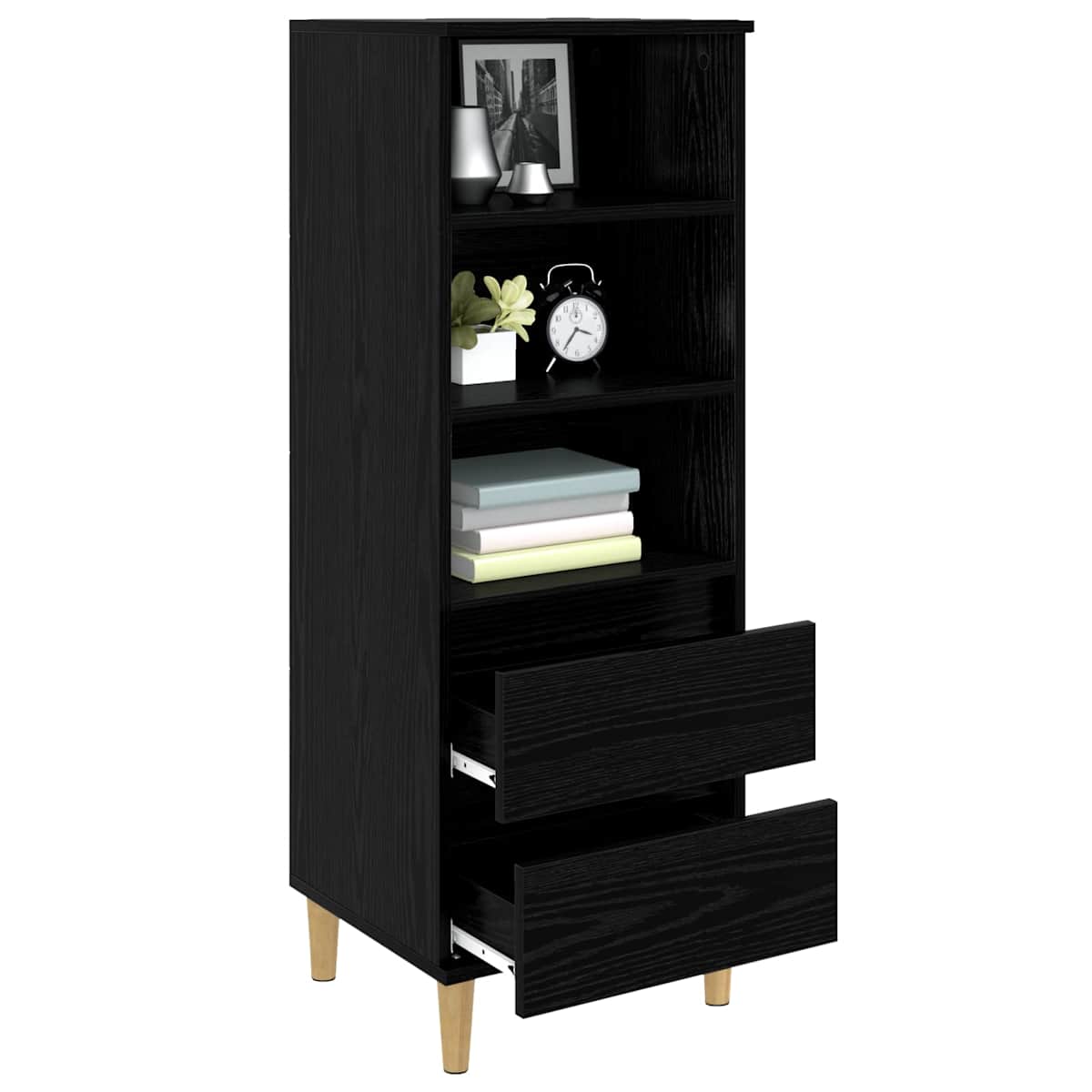 Highboard 40 x 36 x 110 cm Konstrueret træ - Billede 3