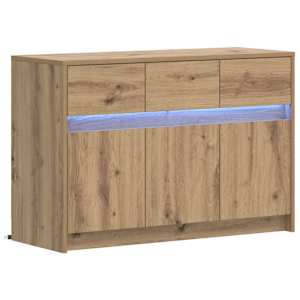Televizní skříň 91 x 34 x 61 cm Dub artisan Kompozitní dřevo - obrázek 5