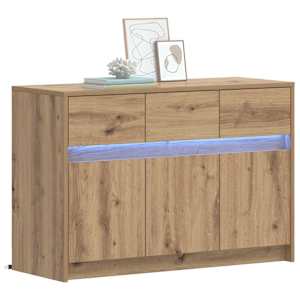 Televizní skříň 91 x 34 x 61 cm Dub artisan Kompozitní dřevo - obrázek 3