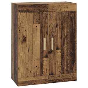 vidaXL Seinekapp Seinale kinnitav Vana puit 69,5 x 34 x 90 cm
