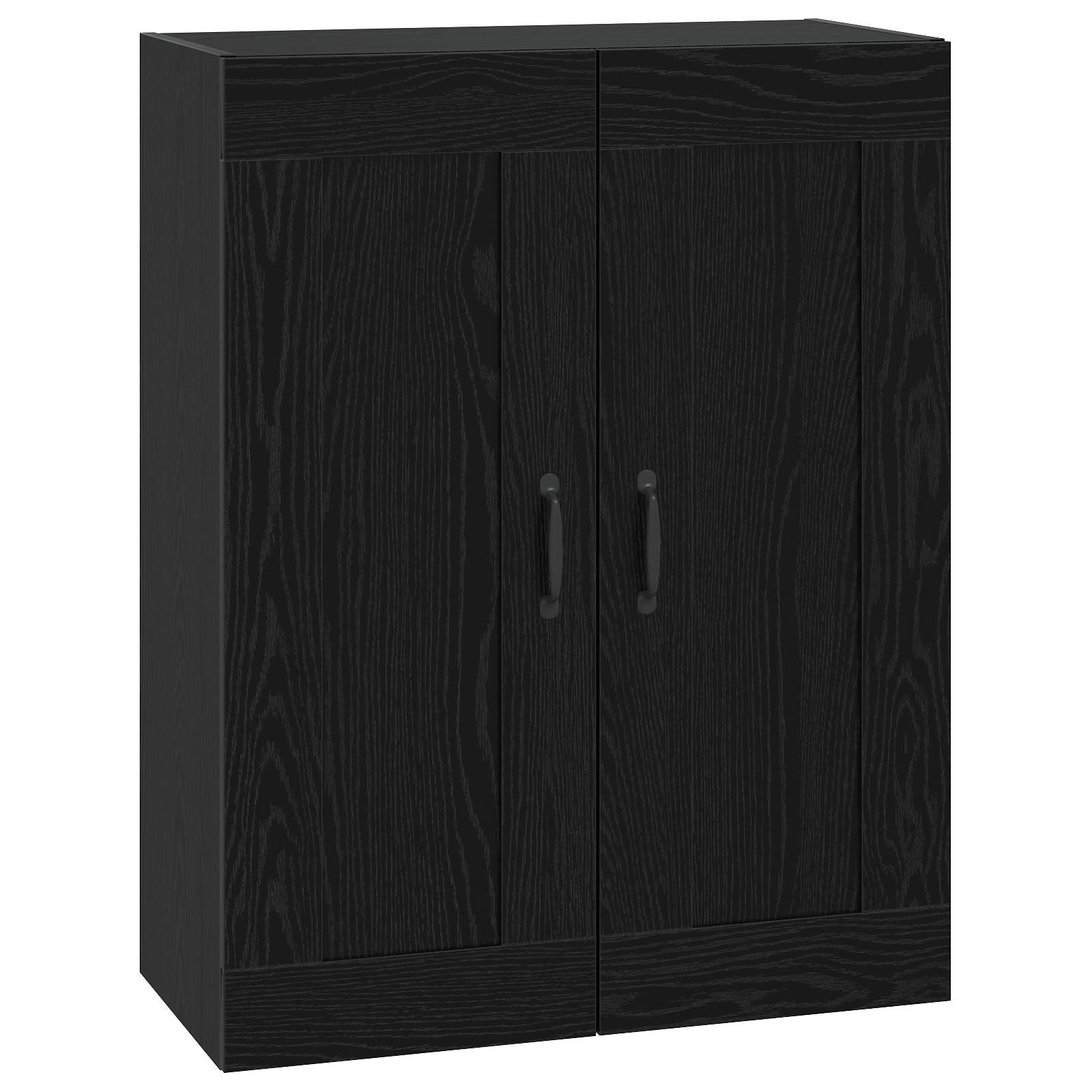 vidaXL Dulap de perete Stejar Negru 69,5 x 34 x 90 cm Lemn prelucrat