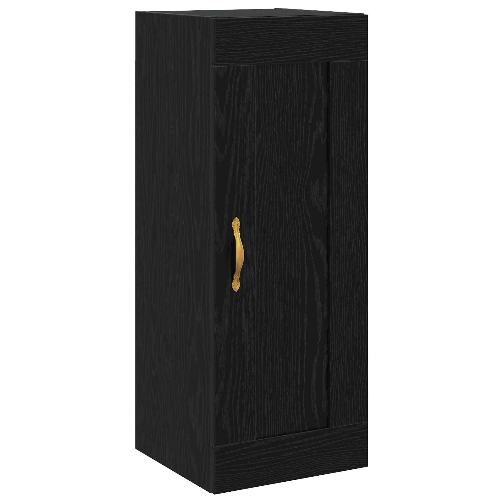 vidaXL Dulap de perete Stejar Negru 34,5 x 34 x 90 cm Lemn prelucrat
