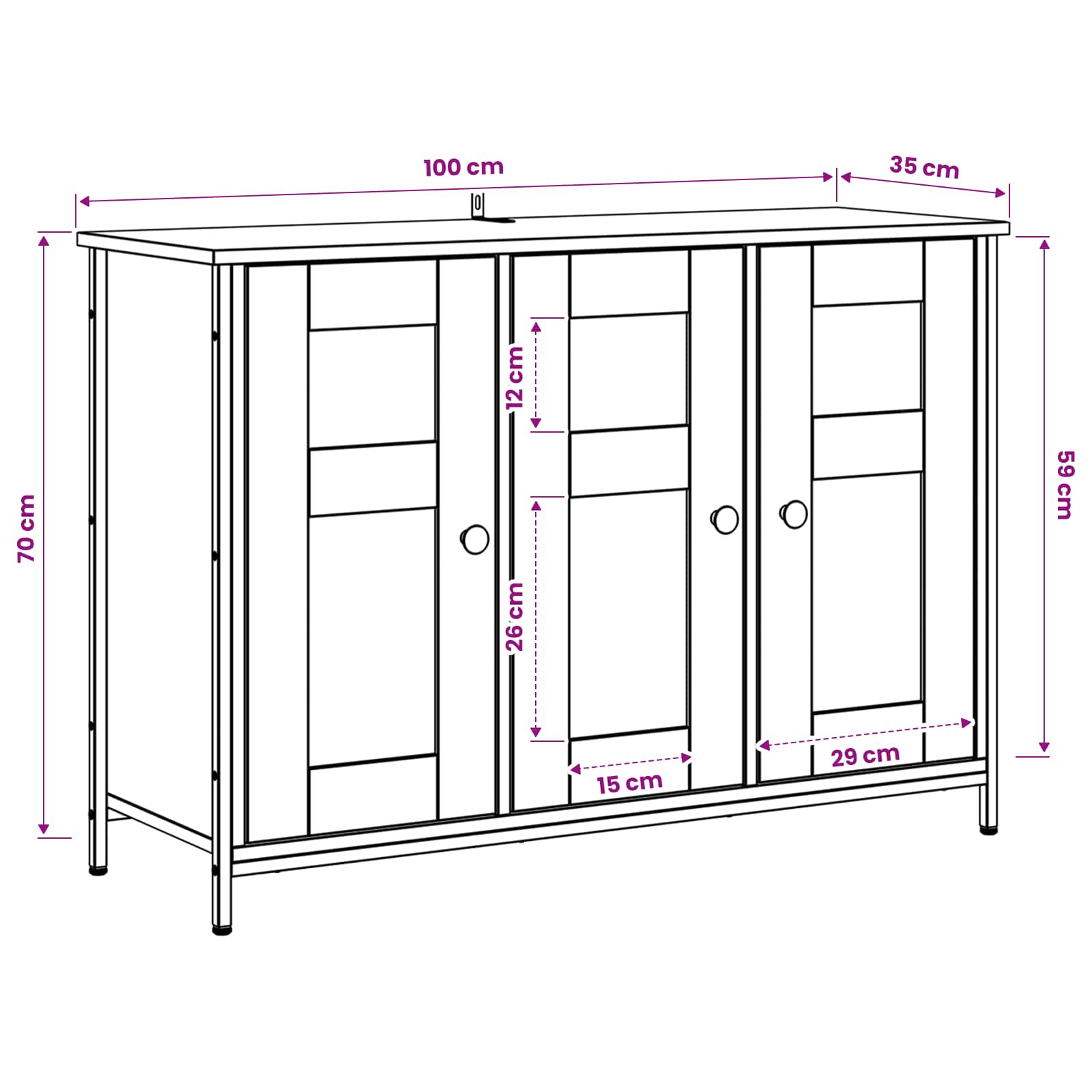 Sideboard size guide