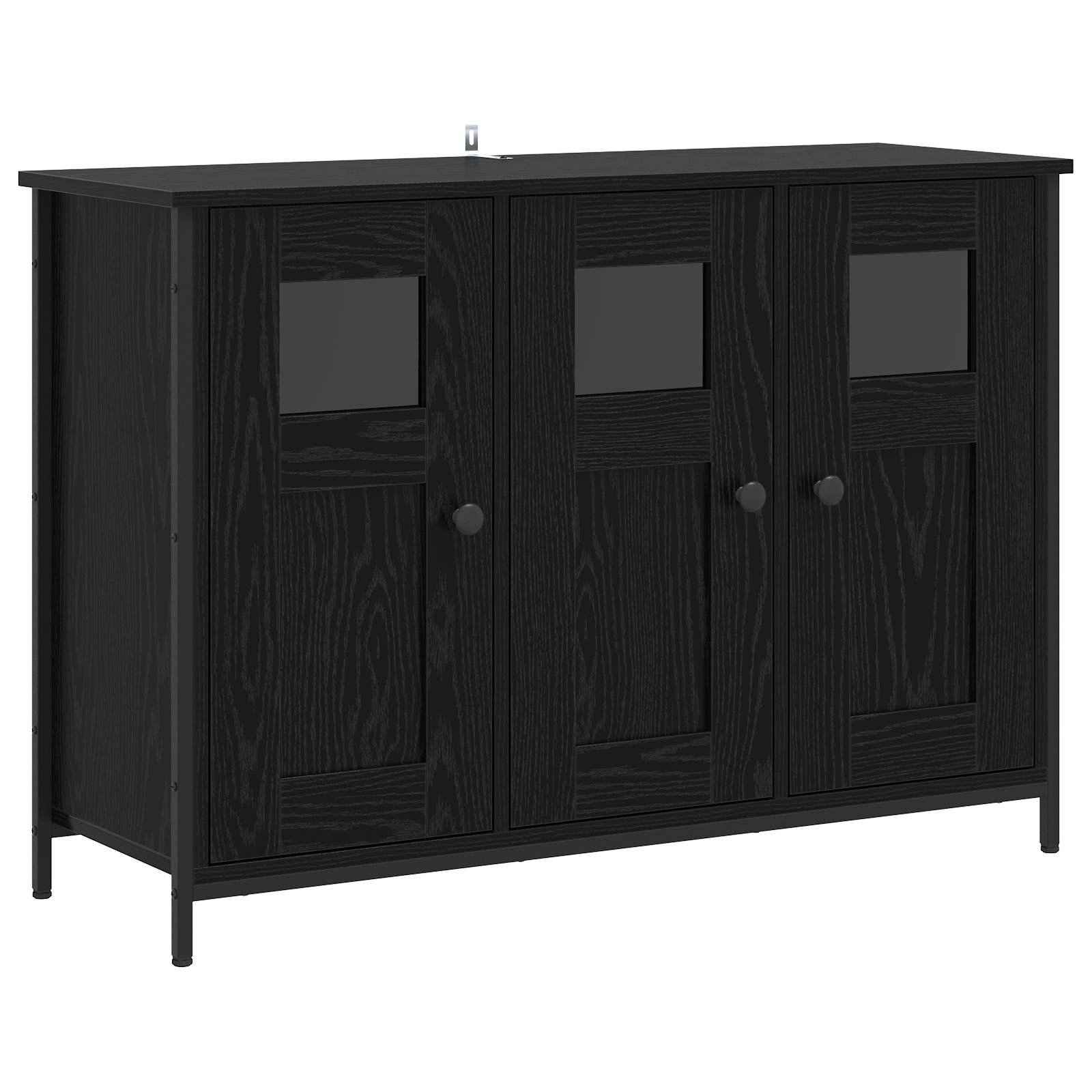 vidaXL Bufet Stejar Negru 100 x 35 x 70 cm Lemn prelucrat