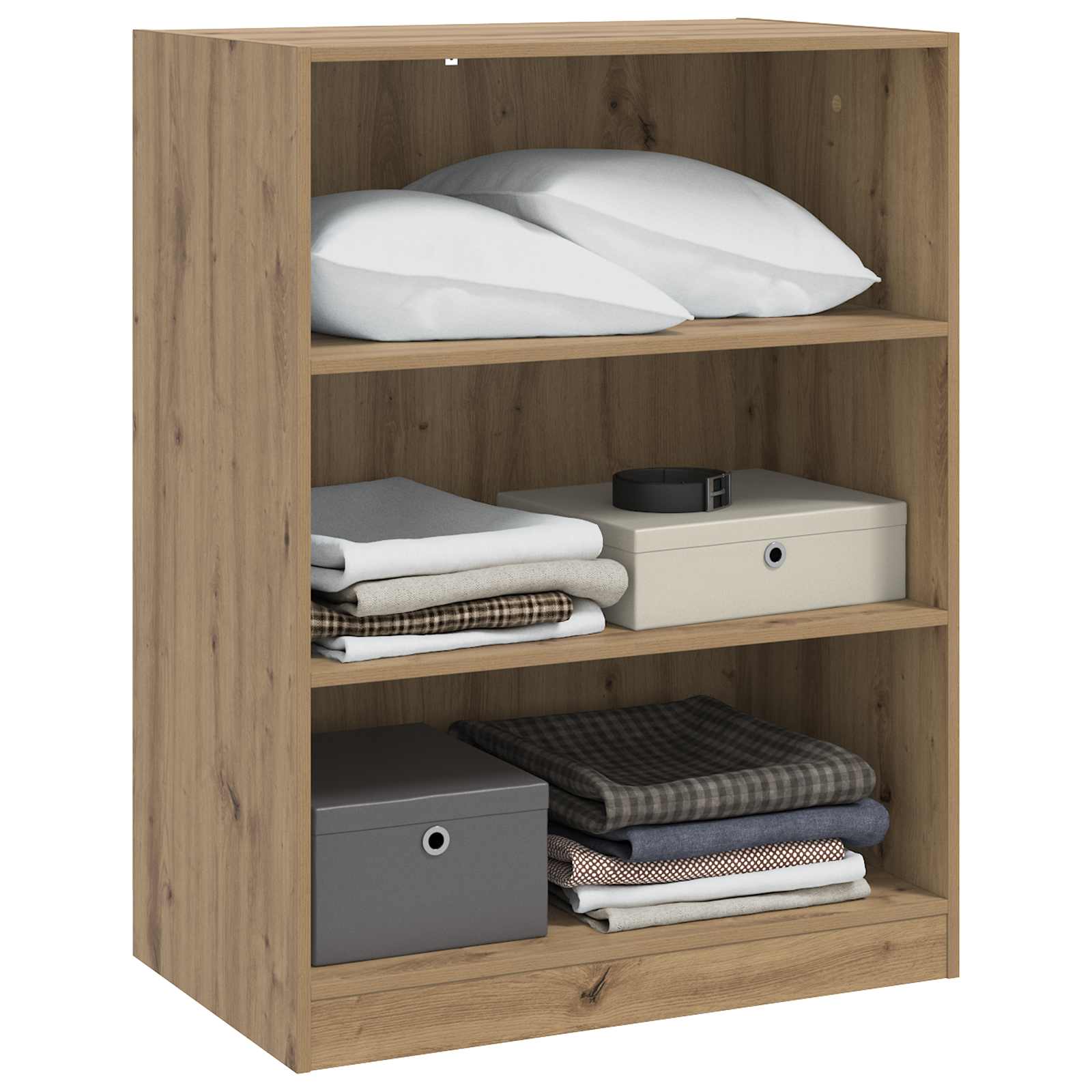 Kledingkast met plank Artisanaal eiken 77 x 48 x 102 cm PB image 3
