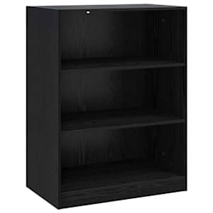 vidaXL Garderoobikapp Must tamm 77 x 48 x 102 cm Tehispuit