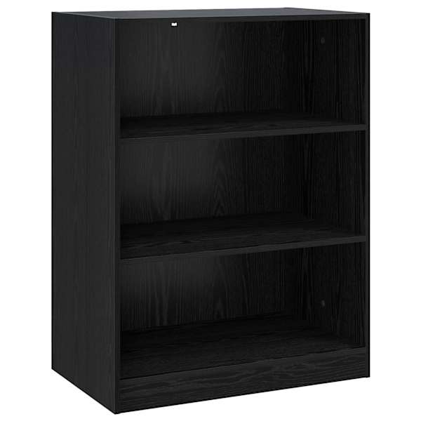 vidaXL Garderoobikapp Must tamm 77 x 48 x 102 cm Tehispuit