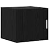 vidaXL Seinekapp Must tamm 45 x 42,5 x 40 cm Tehispuit