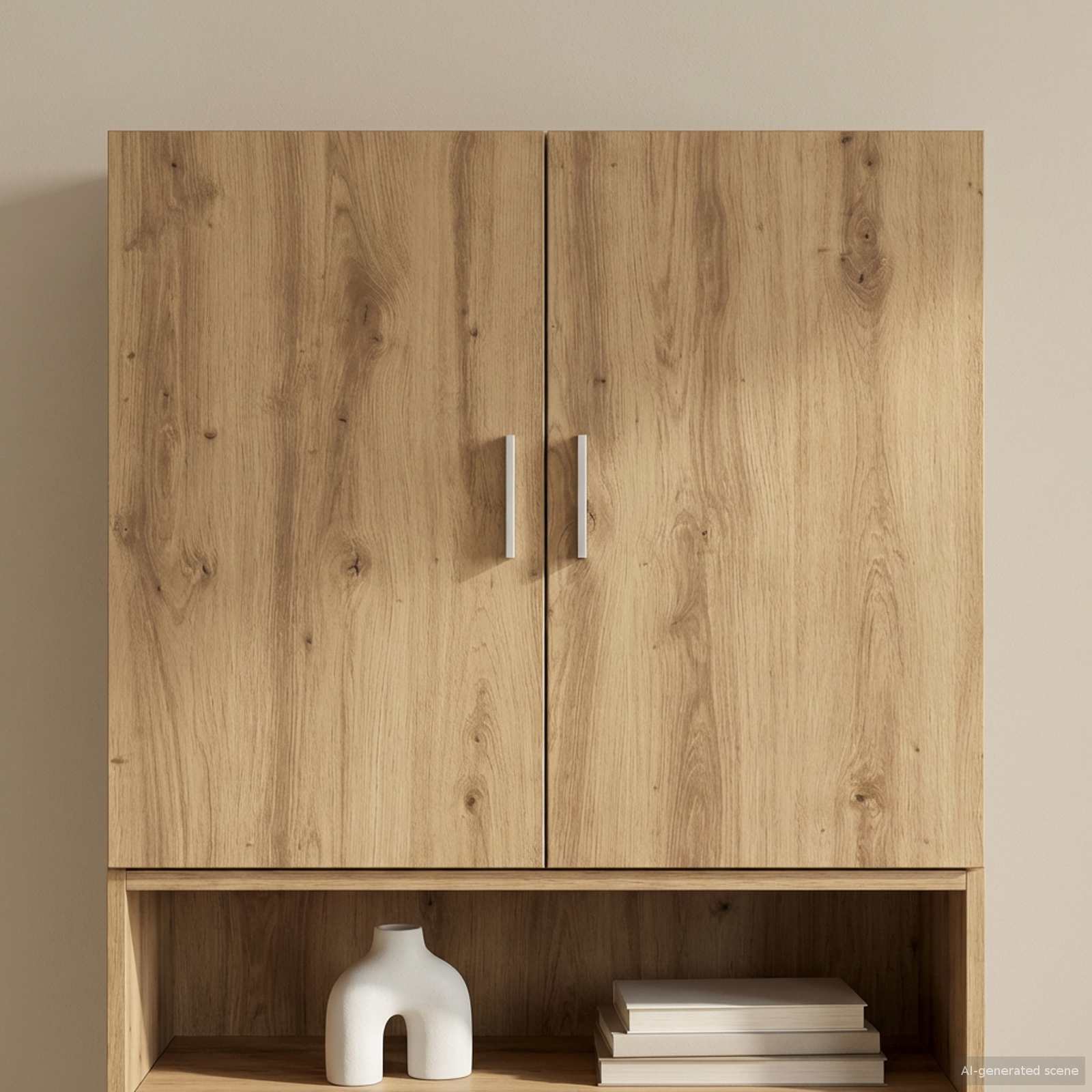 vidaXL Dulap de perete Stejar Artizanal 80 x 42,5 x 64 cm