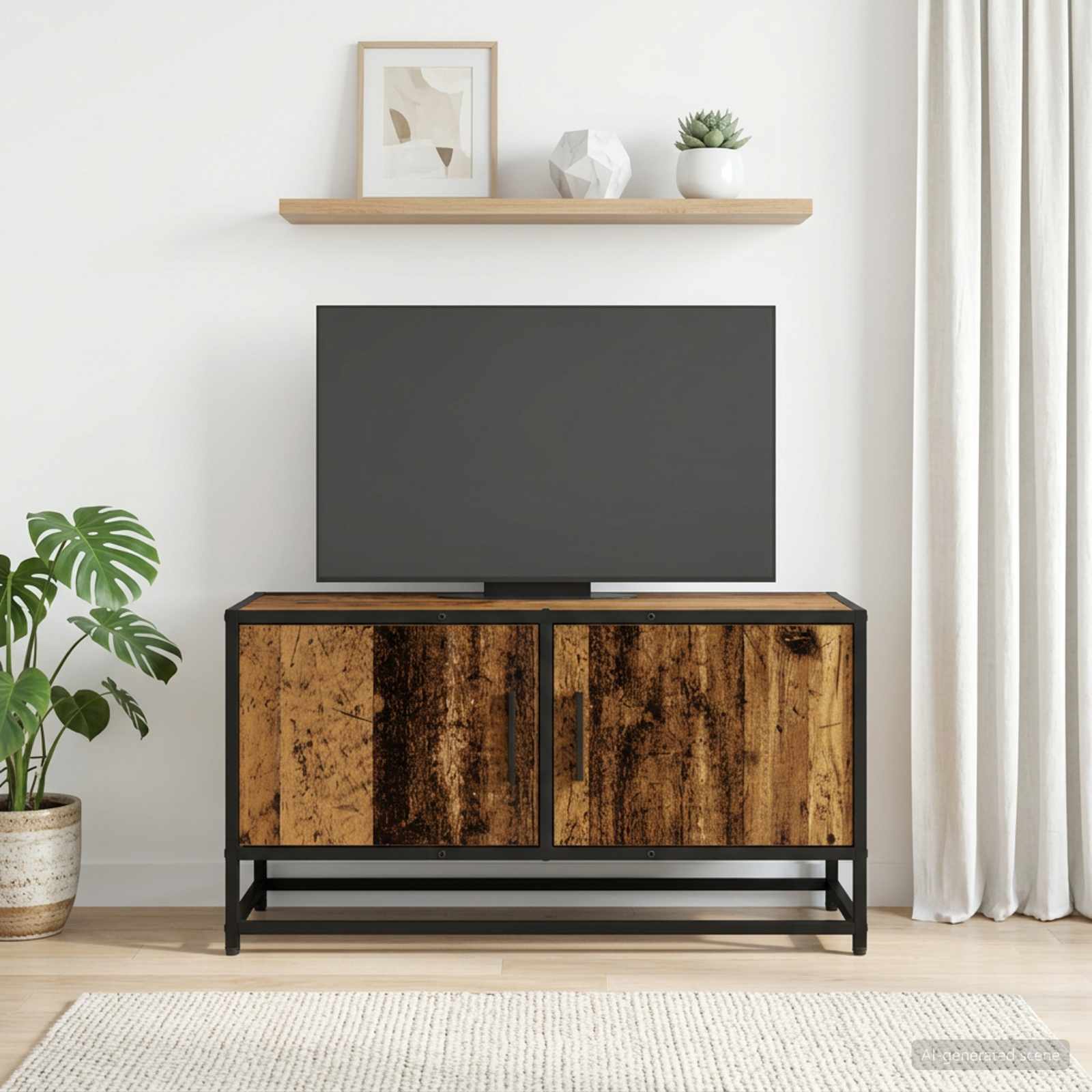 vidaXL TV-kaappi 80 x 34,5 x 40 cm Vanha puu Tekninen puu