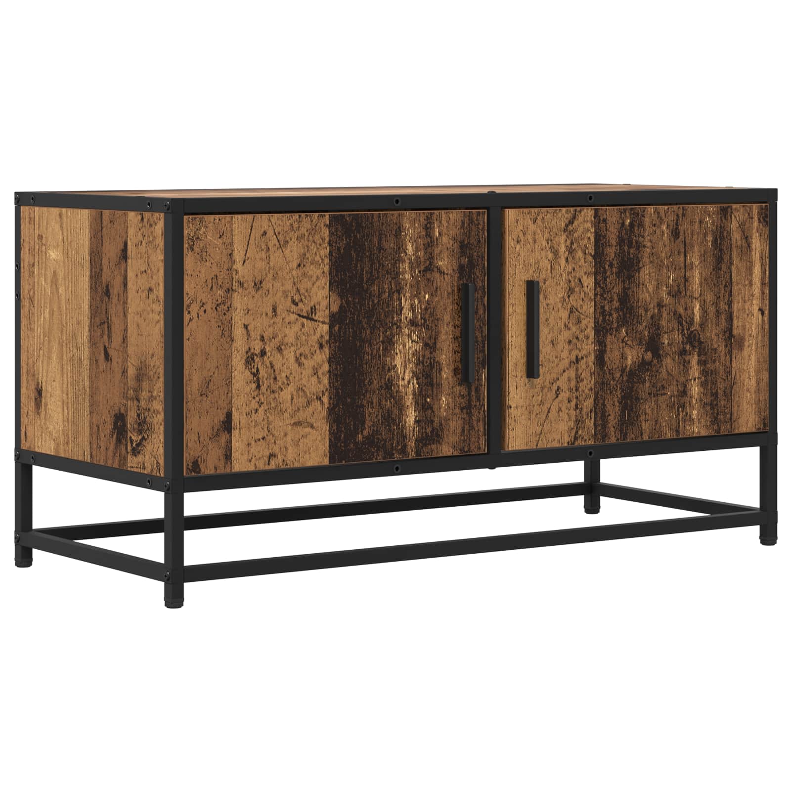 vidaXL Cabinet TV 80 x 34,5 x 40 cm Lemn vechi Lemn prelucrat