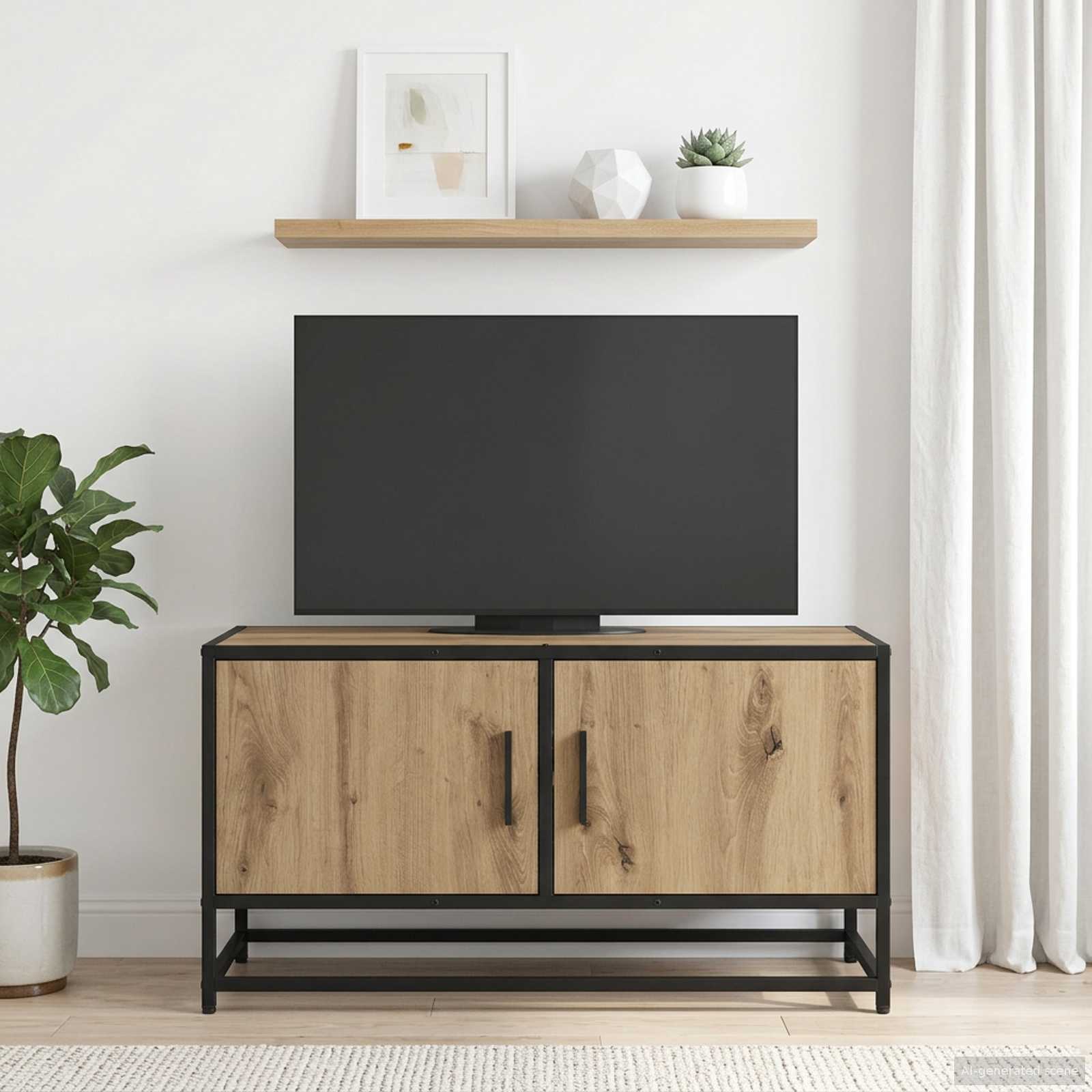 vidaXL Cabinet TV 80 x 34,5 x 40 cm Stejar Artizanal Lemn prelucrat