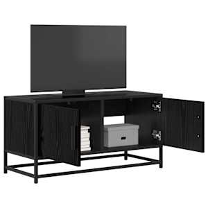 Televizní skříň 80 x 34,5 x 40 cm Černý dub Kompozitní dřevo - obrázek 2
