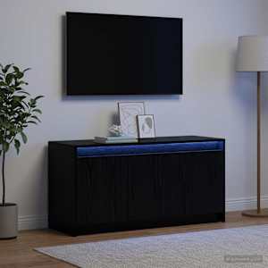 TV omarica 100 x 34 x 50 cm Črni hrast Inženirski les