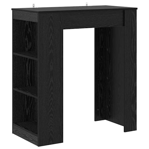vidaXL Baarilaud 95 x 47 x 103,5 cm Tehispuit Must tamm