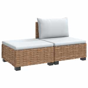 vidaXL 2 tk Rattani Lounge Komplekt Patjadega GENDT Looduslik rattan