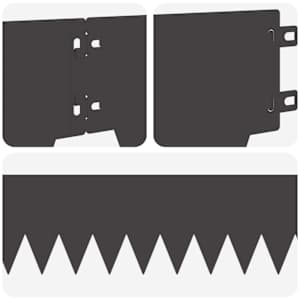 Okraj trávníku 10 pcs Délka Výška 103 x 15 cm Ocel Černá - obrázek 7
