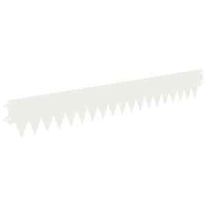 Okraj trávníku 10 pcs 103 x 15 cm kov Bílá - obrázek 6
