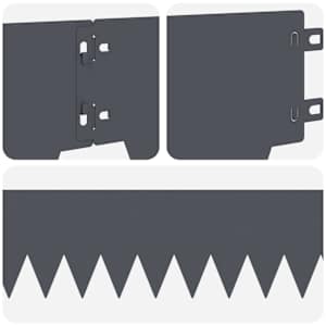 Okraj trávníku 10 pcs 103 x 15 cm kov Antracitová - obrázek 7