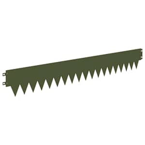Okraj trávníku 10 pcs 103 x 15 cm kov Olivově zelená - obrázek 6