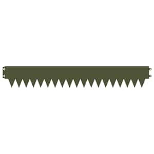 Okraj trávníku 10 pcs 103 x 15 cm kov Olivově zelená - obrázek 5