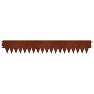 Okraj trávníku 10 pcs 103 x 15 cm kov Rezavá - obrázek 6