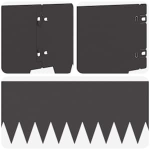 Okraj trávníku 10 pcs 103 x 20 cm kov Černá - obrázek 7