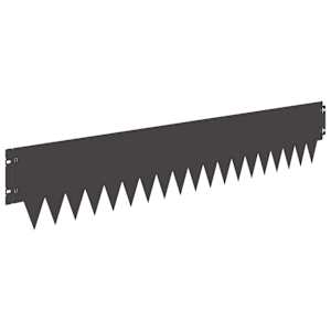 Okraj trávníku 10 pcs 103 x 20 cm kov Černá - obrázek 6