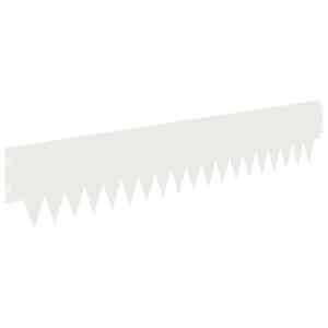 Okraj trávníku 10 pcs 103 x 20 cm kov Bílá - obrázek 6