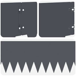 Okraj trávníku 10 pcs 103 x 20 cm kov Antracitová - obrázek 7